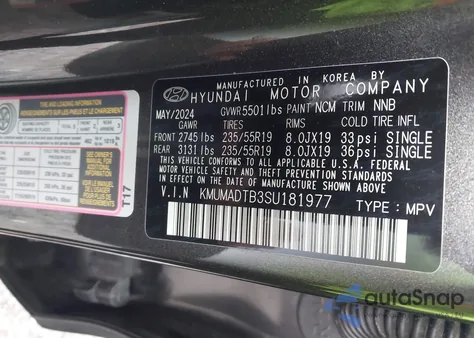 2025 Genesis Gv70 2.5T Awd z USA, uszkodzony, nr VIN KMUMADTB3SU181977